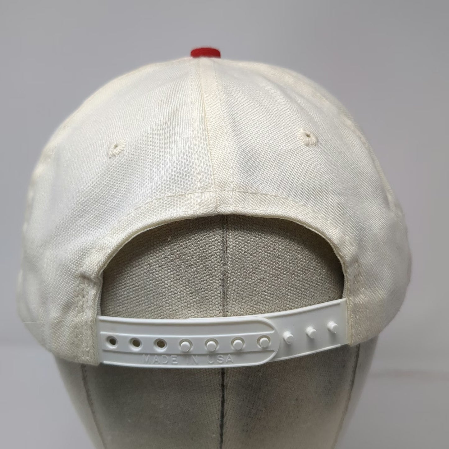 Budweiser Bud Ice Bud Light Football Helmet Snapback Hat Vintage White Red USA