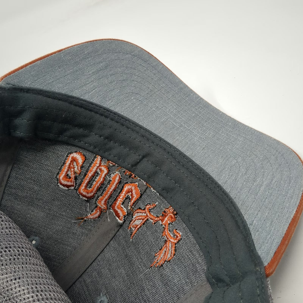 Richardson Trucker Hat Gray Orange One Size Epic Outdoors Deer Skull Snapback