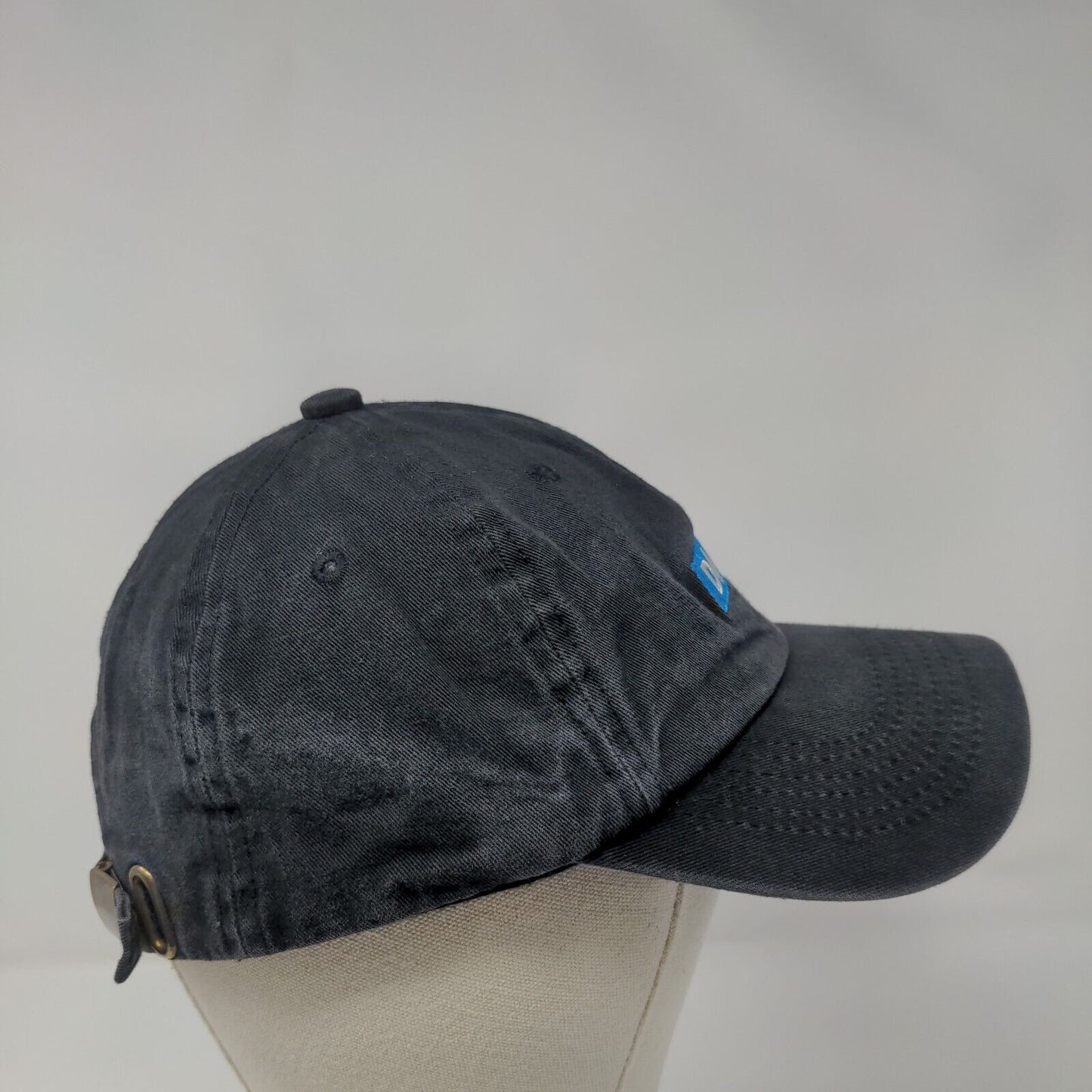 Daze Slideback Hat Black One Size Adjustable Embroidered Vent Holes