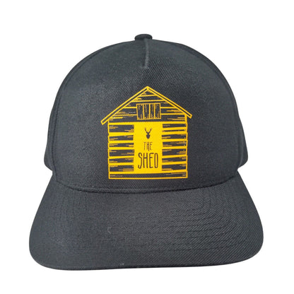 The Shed Snapback Hat Black One Size Adjustable The Classics Yupoong