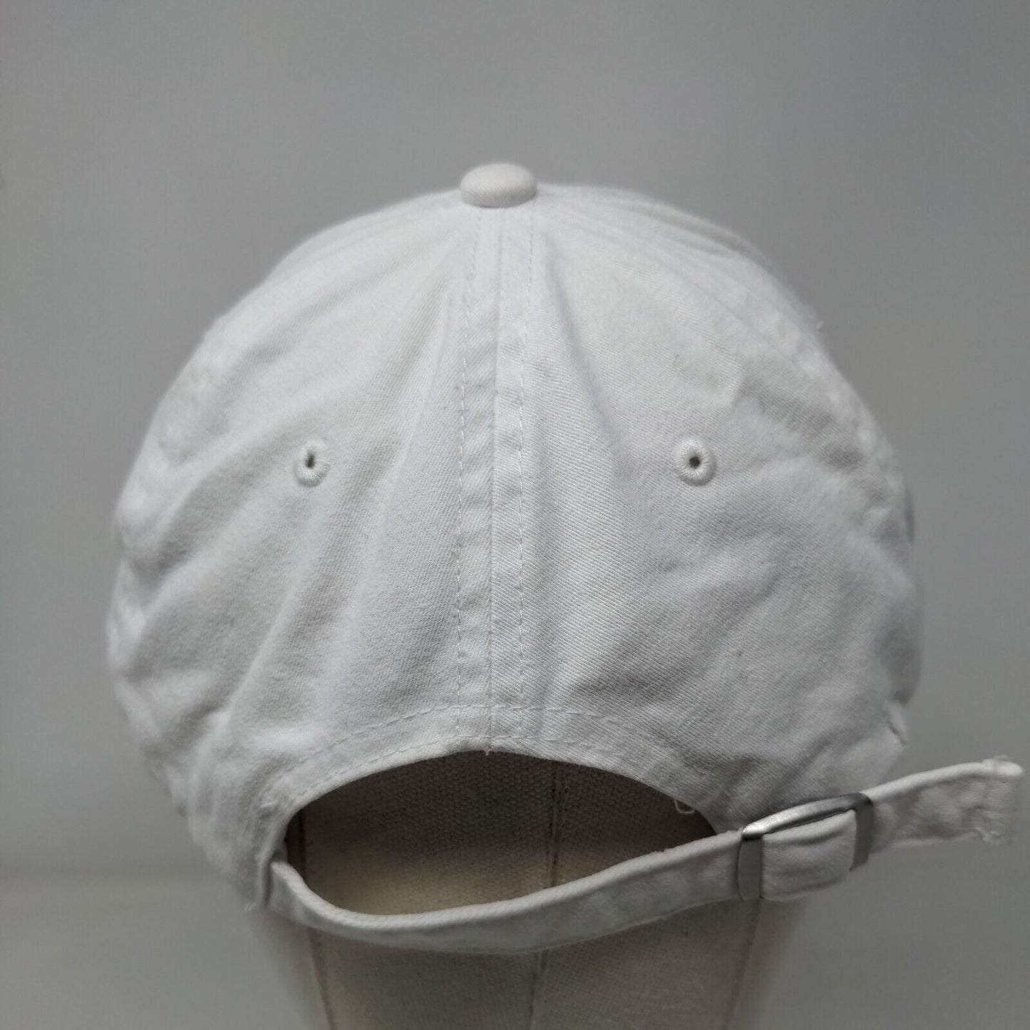 PINK Victoria's Secret Slideback Hat White OS Adjustable Embroidered Cotton
