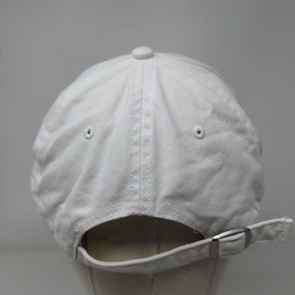 PINK Victoria's Secret Slideback Hat White OS Adjustable Embroidered Cotton