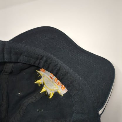 Sun Lift Strapback Hat Black One Size Adjustable Solid Port & Company