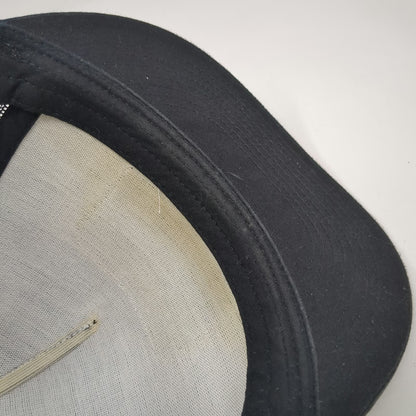 Whiskey Bent Hat Company Trucker Hat Black One Size Rope Mesh Back Logo Snapback
