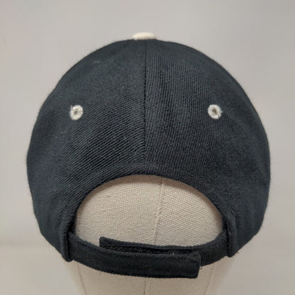 Missouri Strapback Hat Black OSFA Adjustable Embroidered Vented Holes 6 Panel