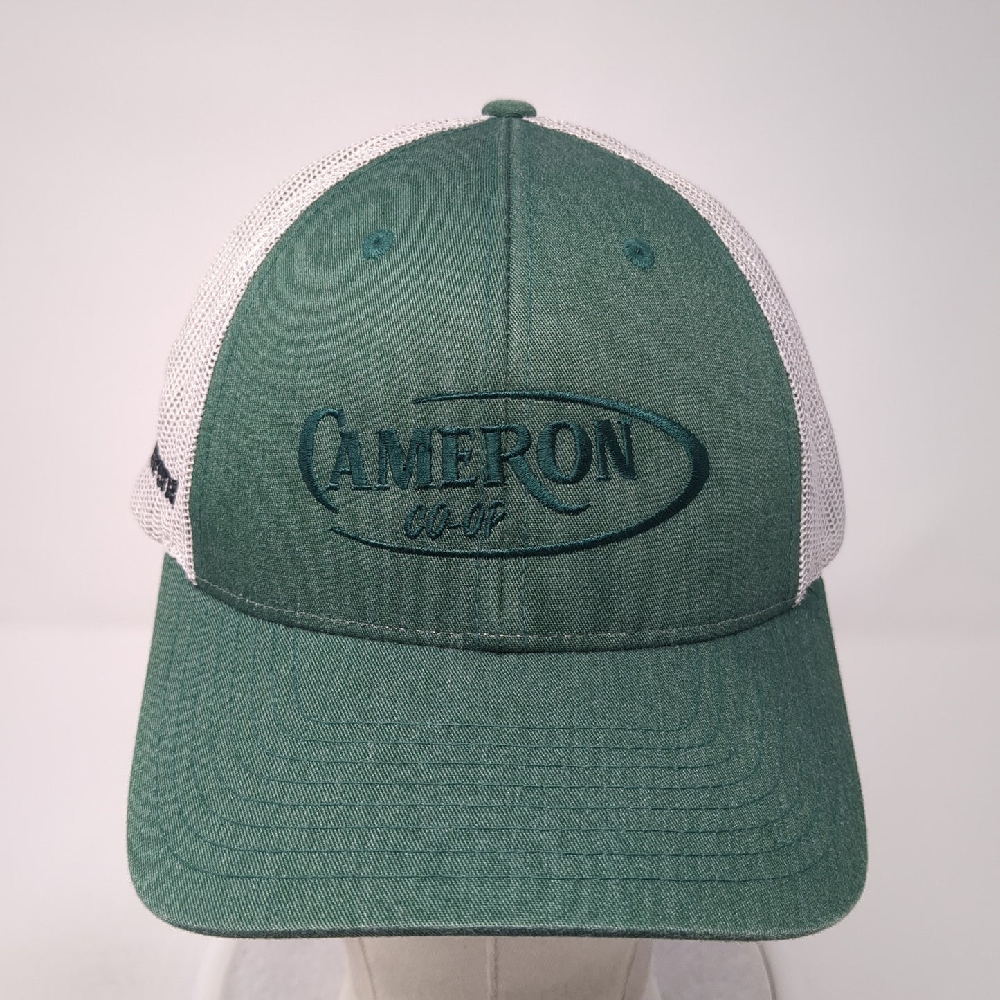 Cameron Co-Op Snapback Trucker Hat Green Large Embroidered Mesh Back Richardson