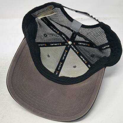 Carhartt Trucker Hat Gray One Size Snapback Mesh Diamond Patch Logo Workwear