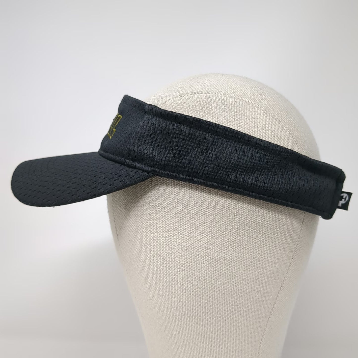 Pacific Headwear Visor Black One Size Strapback Kendall Gold Mesh Athletic Hat
