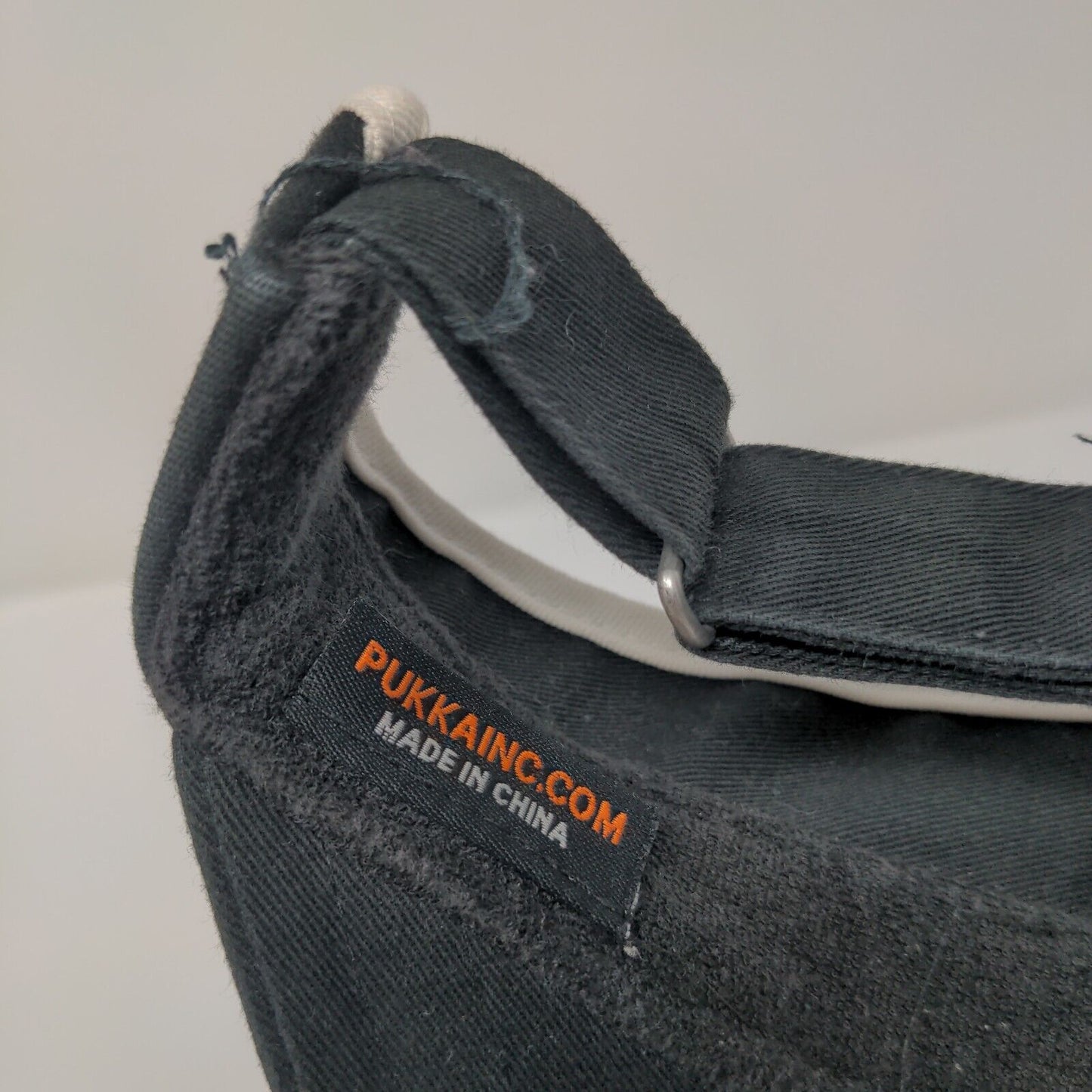 Rancho Bernardo Inn Slideback Sun Visor Hat Black OS Adjustable Pukka Cotton