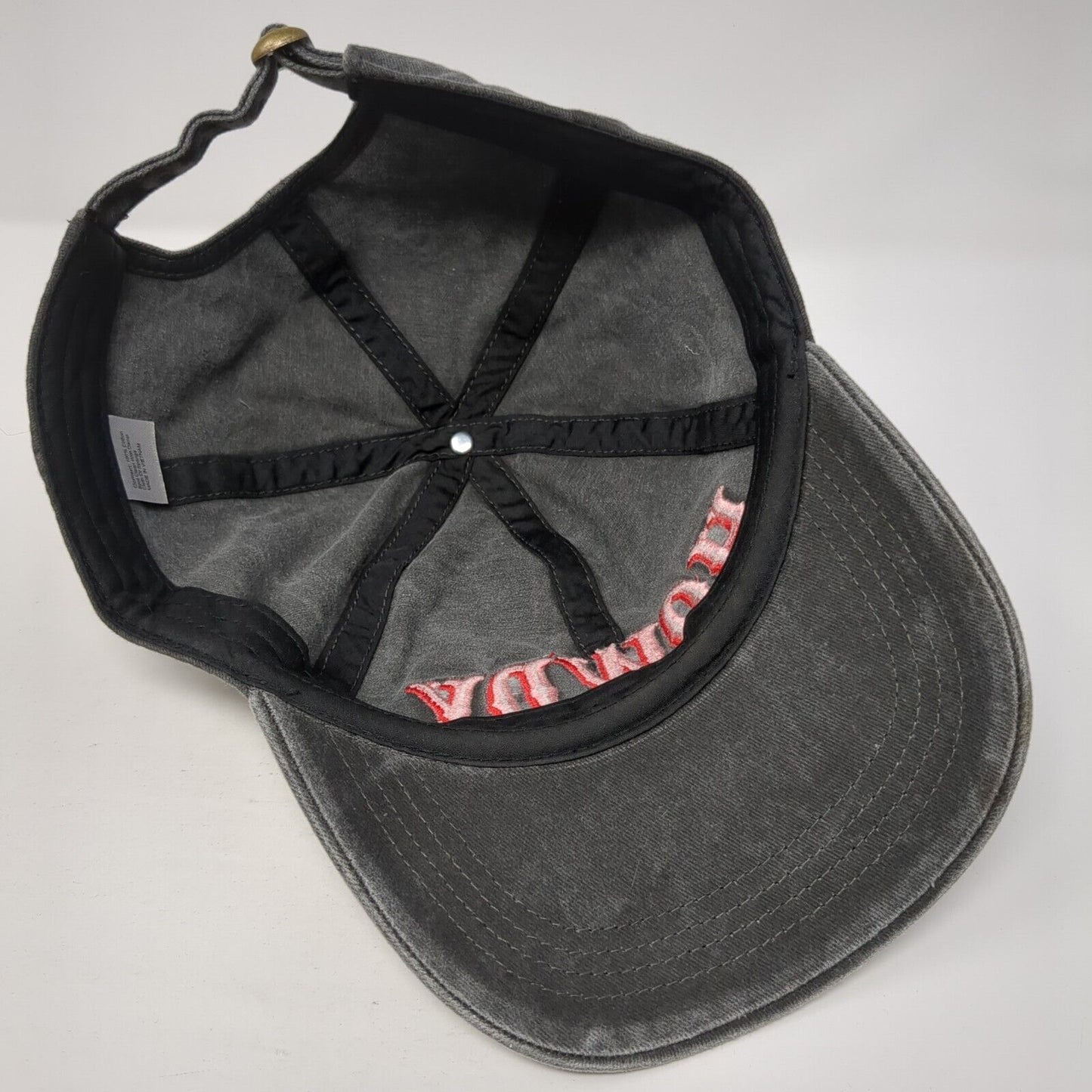 Howdy Slideback Hat Gray One Size Adjustable Embroidered Western 6 Panel
