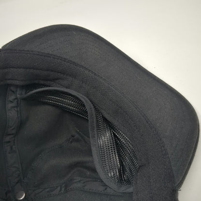 Roark 5 Panel Black Hat One Size Seek and Explore Cotton Spandex Slideback Patch