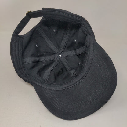 Portillo's Slideback Hat Black Adjustable Embroidered Uniform Employee Cap Hat