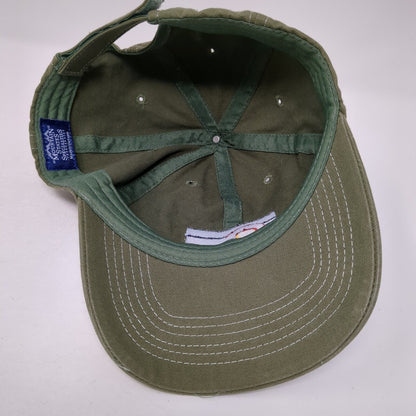 Colorado Flag Strapback Hat Green One Size Adjustable Embroidered