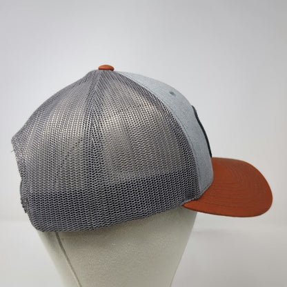 Richardson Trucker Hat Gray Orange OSFM Mesh Snapback Amalgamated Sugar Patch