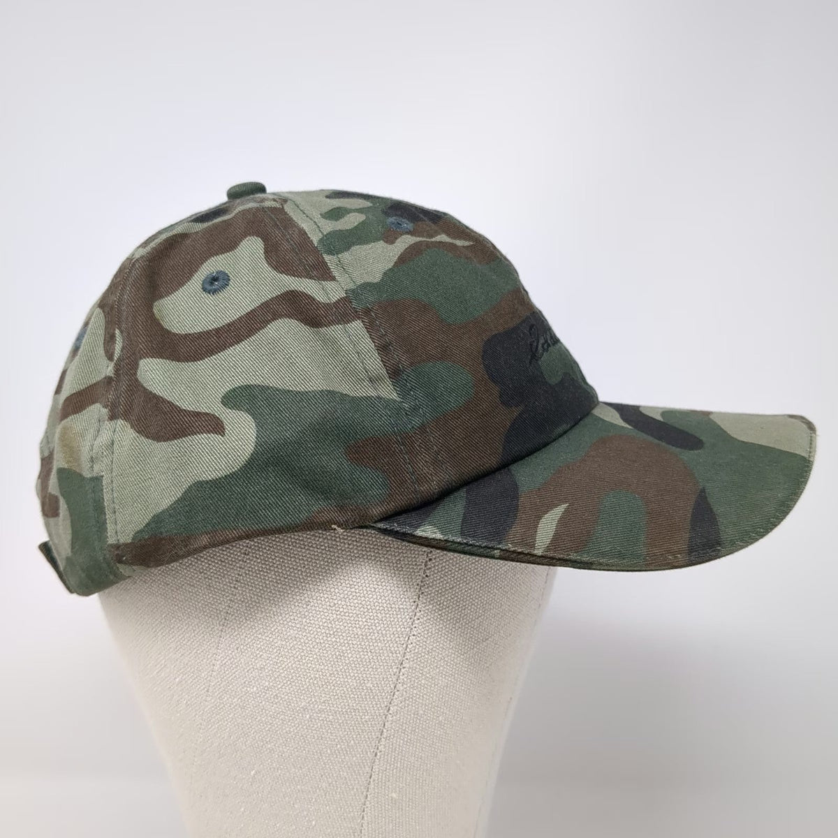 Eddie Bauer Baseball Cap Green One Size Camo Hat LED Lights Brim Work Hunting