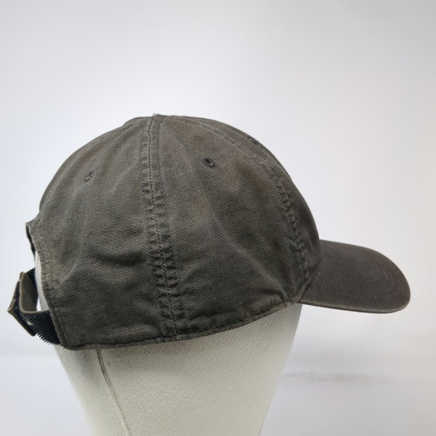 Carhartt Baseball Cap Brown One Size Distressed Strapback Logo Workwear Hat