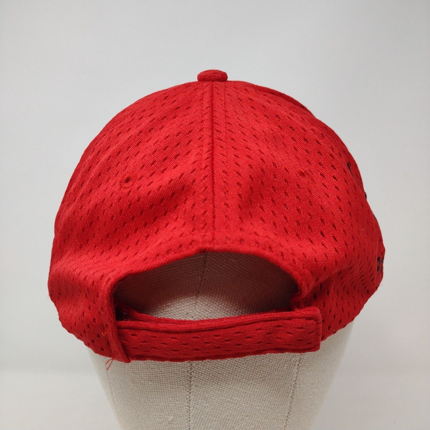 Pipe Division Strapback Hat Red OSFM Adjustable Embroidered 6 Panel KC Caps