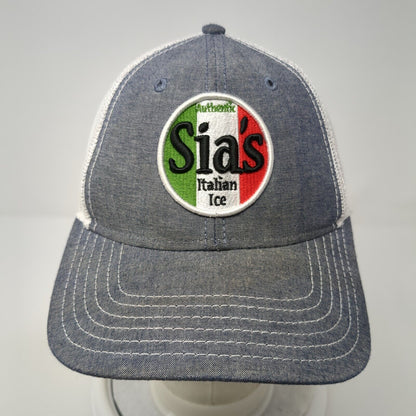 Sia's Italian Ice Snapback Mesh Back Trucker Hat Gray One Size Otto