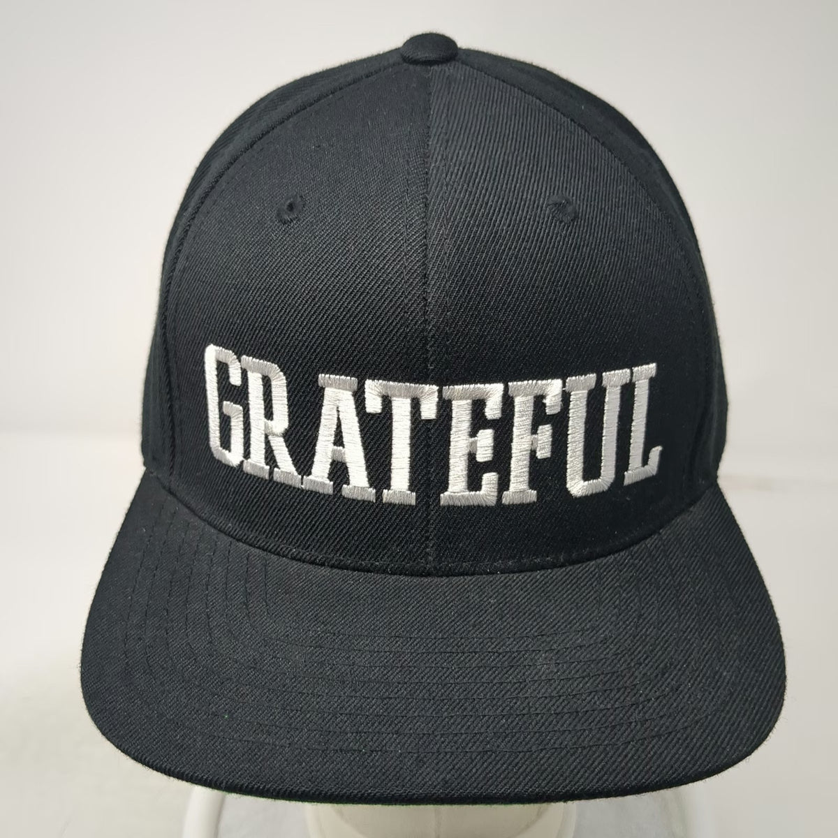 Spiritual Gangster Snapback Black Hat One Size Grateful Green Underbrim Wool
