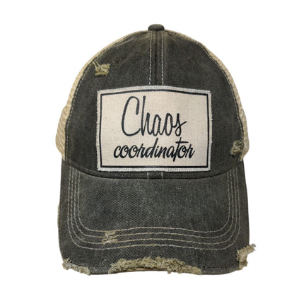 Chaos Coordinator Snapback Trucker Hat Multi OSFA Mesh Back Headmost