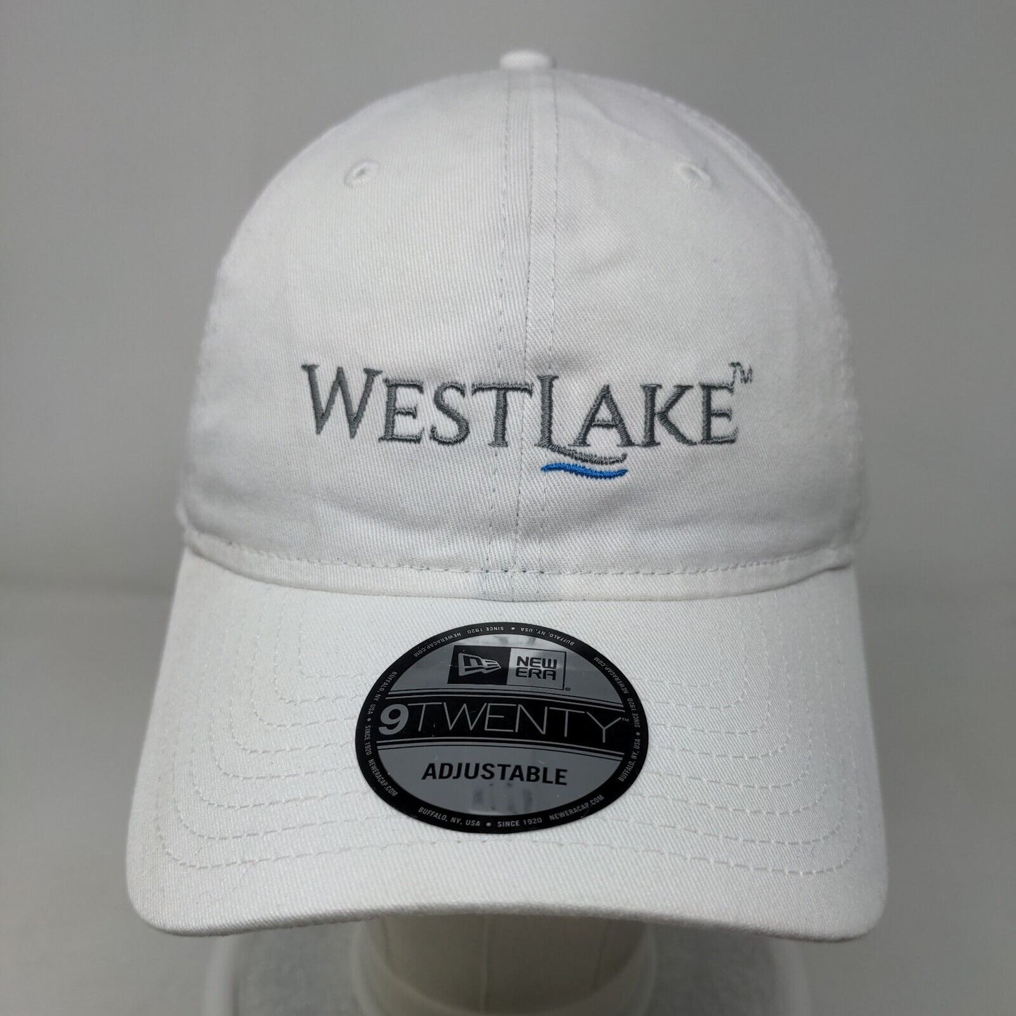 West Lake Slideback Hat White OSFM Embroidered Solid New Era 9Twenty