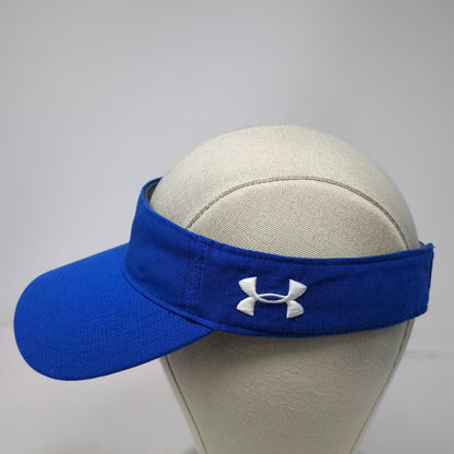 Under Armour Visor Blue One Size Adjustable Strapback Embroidered Logo Sport Hat