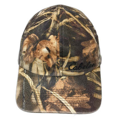 Cabela's Baseball Cap Brown One Size Camo Gore-Tex Strapback Hunting Outdoor Hat