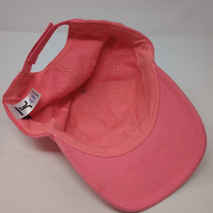 Paw Print Strapback Baseball Cap Pink One Size Adjustable 6 Panel Jen's Idea