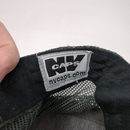 B Snapback Trucker Hat Black One Size Adjustable Embroidered Mesh Back NV Caps
