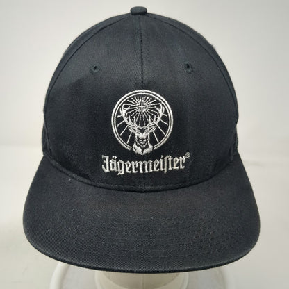 Jägermeister Snapback Black Hat One Size Structured Embroidered Stag Logo