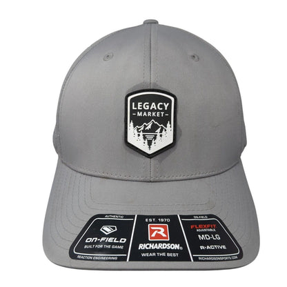 Legacy Market Snapback Hat Gray M/L Flexfit Adjustable On-Field Richardson