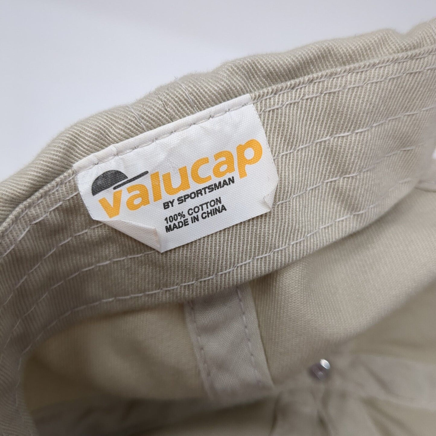 Keno Queen Slideback Hat Tan One Size Adjustable Embroidered Valucap Sportsman