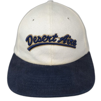 Texace Desert Aire Baseball Cap White Blue Gold OSFM Hat Made in USA Slideback