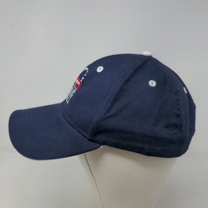 Otto Men's Strapback Hat Blue Size OSFM Embroidered Republic Airways Logo Cotton