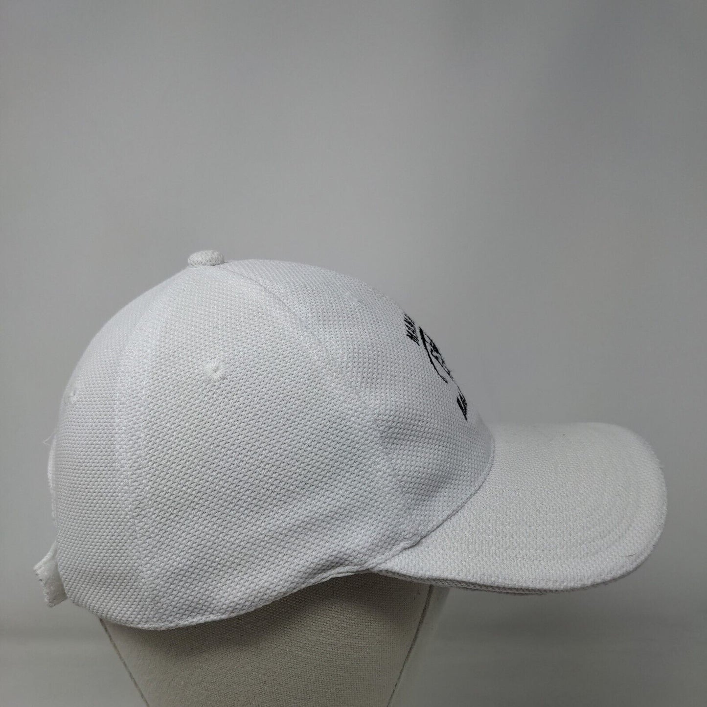 Mann Band Raiders Strapback Hat White One Size Embroidered Norwood