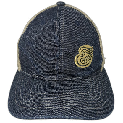 Union Resource Marketing Baseball Cap Blue One Size Denim Mesh Strapback Hat