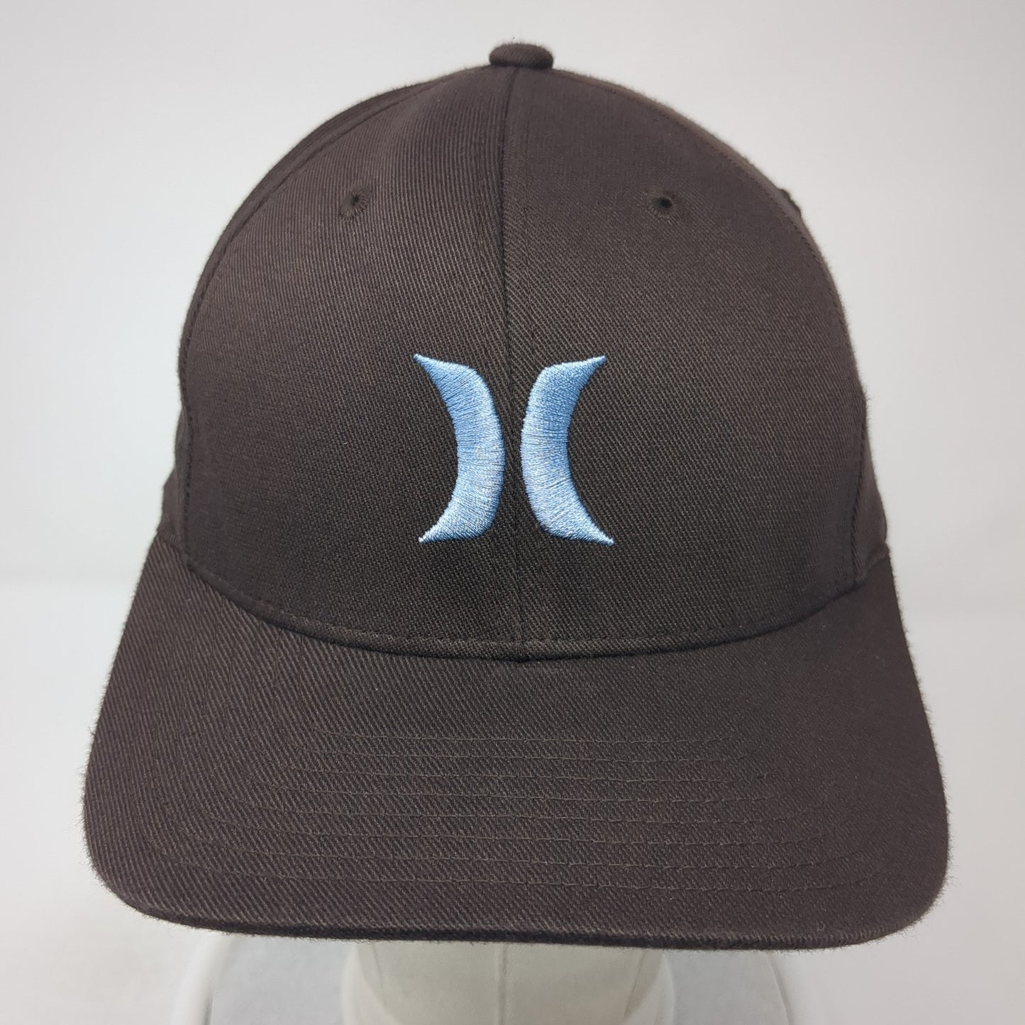 Hurley Fitted Baseball Cap Brown One Size Embroidered 6 Panel Flexfit Yupoong