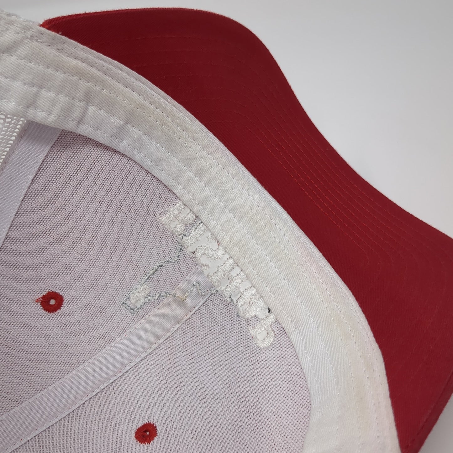 Bishop Cattle Company Snapback Mesh Back Trucker Hat Red One Size