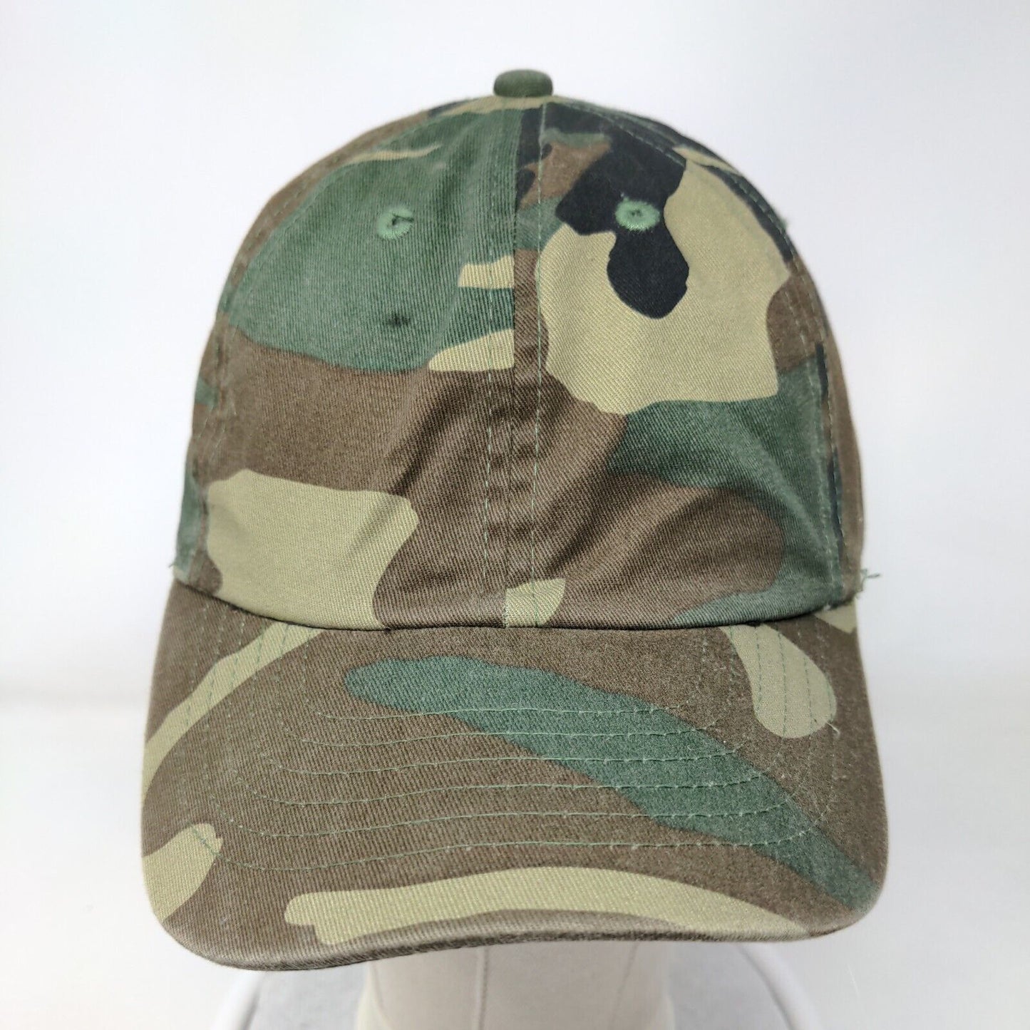 Newhattan Slideback Hat Camouflage OSFA Adjustable 6 Panel Blank