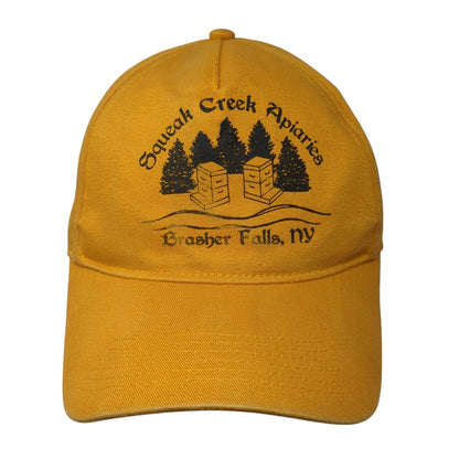 Squeak Creek Apiaries Brasher Falls NY Baseball Cap Yellow One Size Harriton