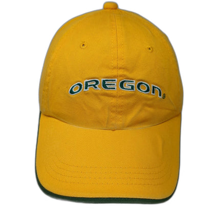 Signatures Oregon Ducks NCAA Yellow One Size Slideback Embroidered Logo Cap Hat