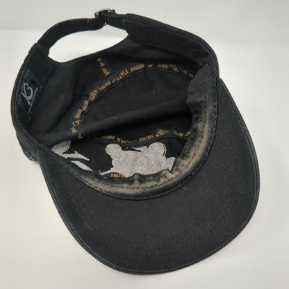 KB ETHOS Slideback Cadet Army Cap Hat Black One Size Beaded Adjustable