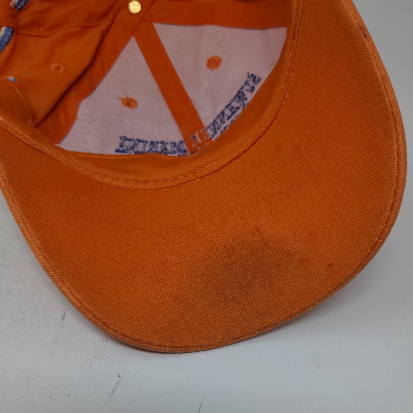 Suwannee Marina Florida Strapback Hat Orange OS Adjustable Embroidered Otto