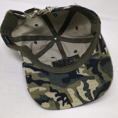 Baseball Cap Green Gray Black Camo American Flag Hat One Size Slideback Cotton