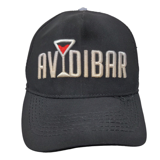 Avidibar Snapback Hat Black One Size Embroidered Adjustable 5 Panel