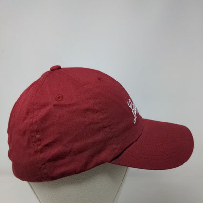 Leinenkugel's Slideback Hat Red One Size Adjustable Embroidered Vented Holes