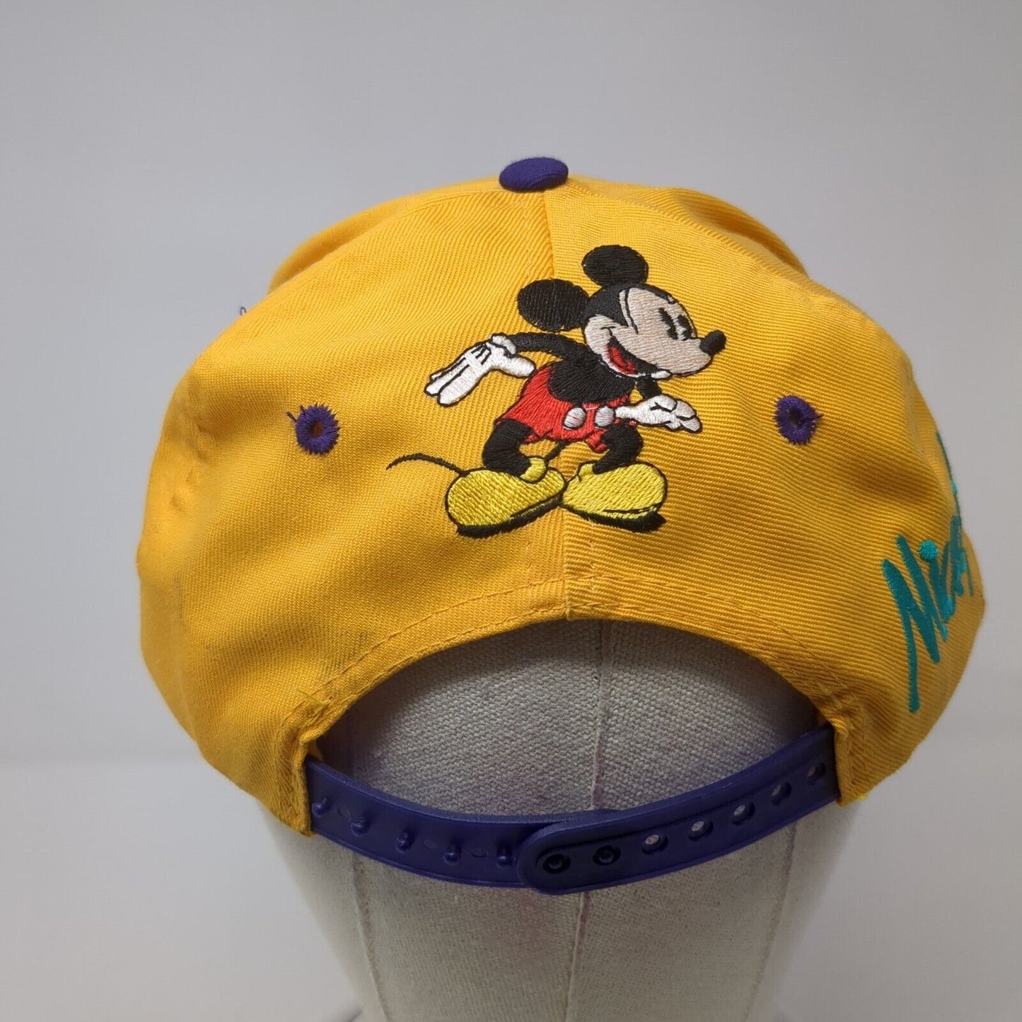 Mickey & Co. Snapback Hat Multi One Size Embroidered Colorblock Disney