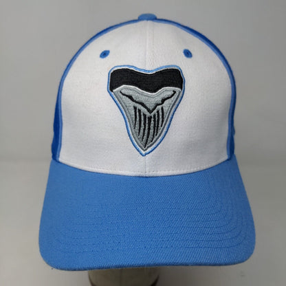 Zephyr Men's Fitted Hat Blue Size M/L Embroidered Shark Tooth Logo Acrylic
