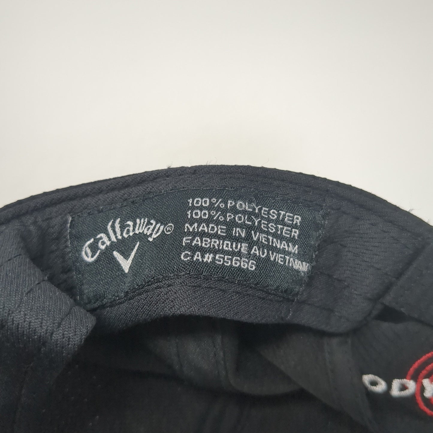 Callaway Odyssey Strapback Hat Black One Size Adjustable Embroidered