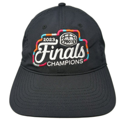 The Game Baseball Cap Black One Size 2023 Finals Champions PRO16 Slideback Hat